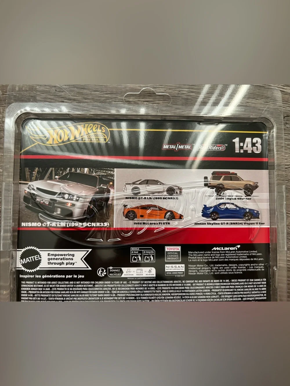Hot Wheels Premium Nismo GT-R LM Nissan Skyline GT-R 1:43 Metal Die-Cast Car Lot